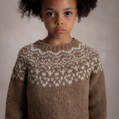 Isle Baby & Kids Sweater - Donegal Wool - Husk
