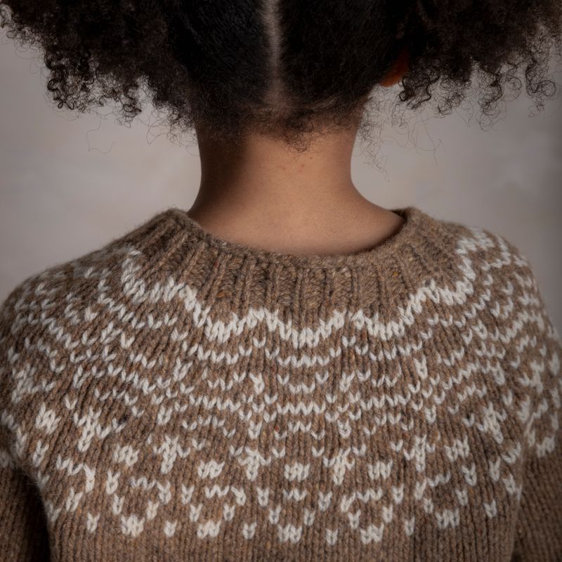 Isle Baby & Kids Sweater - Donegal Wool - Husk