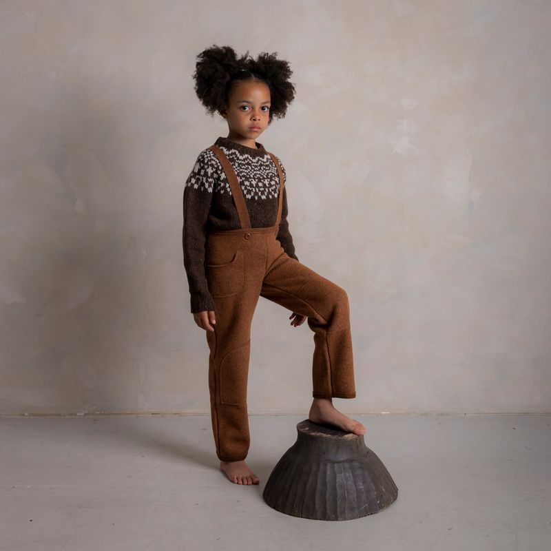 Isle Baby & Kids Sweater - Donegal Wool - Umber