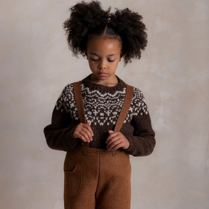 Isle Baby & Kids Sweater - Donegal Wool - Umber