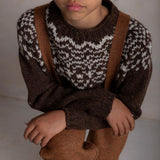 Isle Baby & Kids Sweater - Donegal Wool - Umber