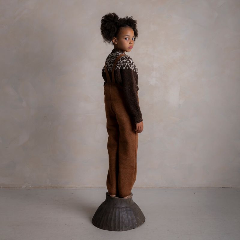 Isle Baby & Kids Sweater - Donegal Wool - Umber