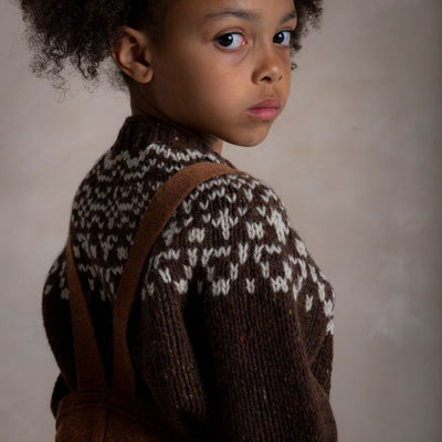 Isle Baby & Kids Sweater - Donegal Wool - Umber