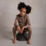 Auk Kids Top - Merino Wool & Silk - Warm Driftwood