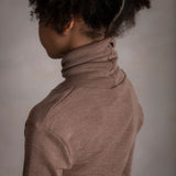 Auk Kids Top - Merino Wool & Silk - Warm Driftwood