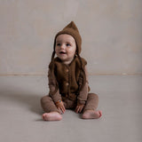 Eider Baby & Kids Vest - Merino Wool Fleece - Sycamore