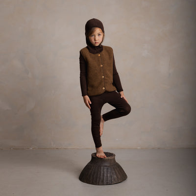 Eider Baby & Kids Vest - Merino Wool Fleece - Sycamore