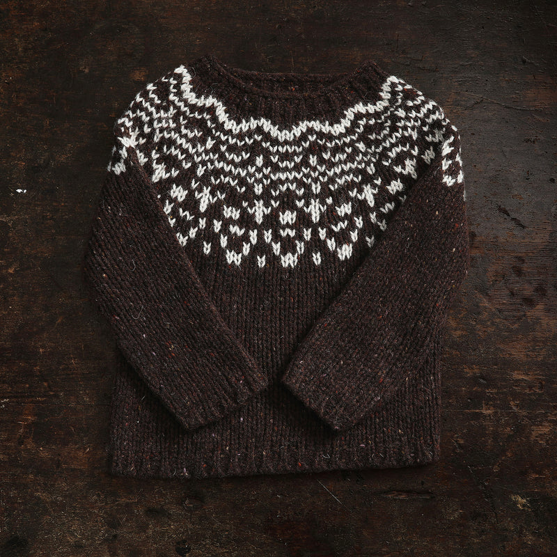 Isle Baby & Kids Sweater - Donegal Wool - Umber