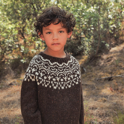 Isle Baby & Kids Sweater - Donegal Wool - Umber