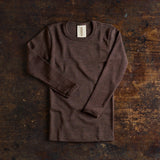 Lark Baby & Kids Top - Merino Wool & Silk - Cacao
