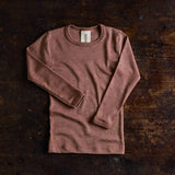 Lark Baby & Kids Top - Merino Wool & Silk - Russet