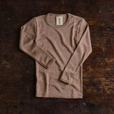 Lark Baby & Kids Top - Merino Wool & Silk - Warm Driftwood