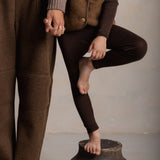 Finch Baby & Kids Leggings - Merino Wool & Silk - Cacao