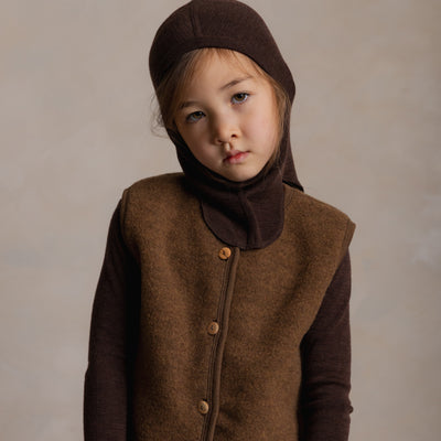 Darter Baby & Kids Balaclava - Merino Wool & Silk - Cacao
