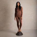 Finch Women's Leggings - Merino Wool & Silk - Russet