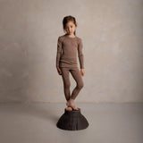 Lark Baby & Kids Top - Merino Wool & Silk - Warm Driftwood