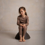 Lark Baby & Kids Top - Merino Wool & Silk - Warm Driftwood