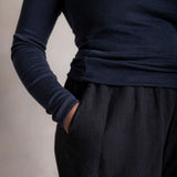 Lark Women's Top - Merino Wool & Silk - Cosmos