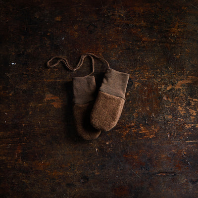 Peep Baby Mittens - Merino Wool Fleece - Sycamore