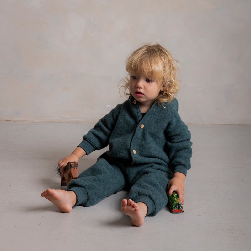 Pipit Baby Suit - Merino Wool Fleece - Seafoam