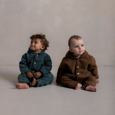 Pipit Baby Suit - Merino Wool Fleece - Seafoam