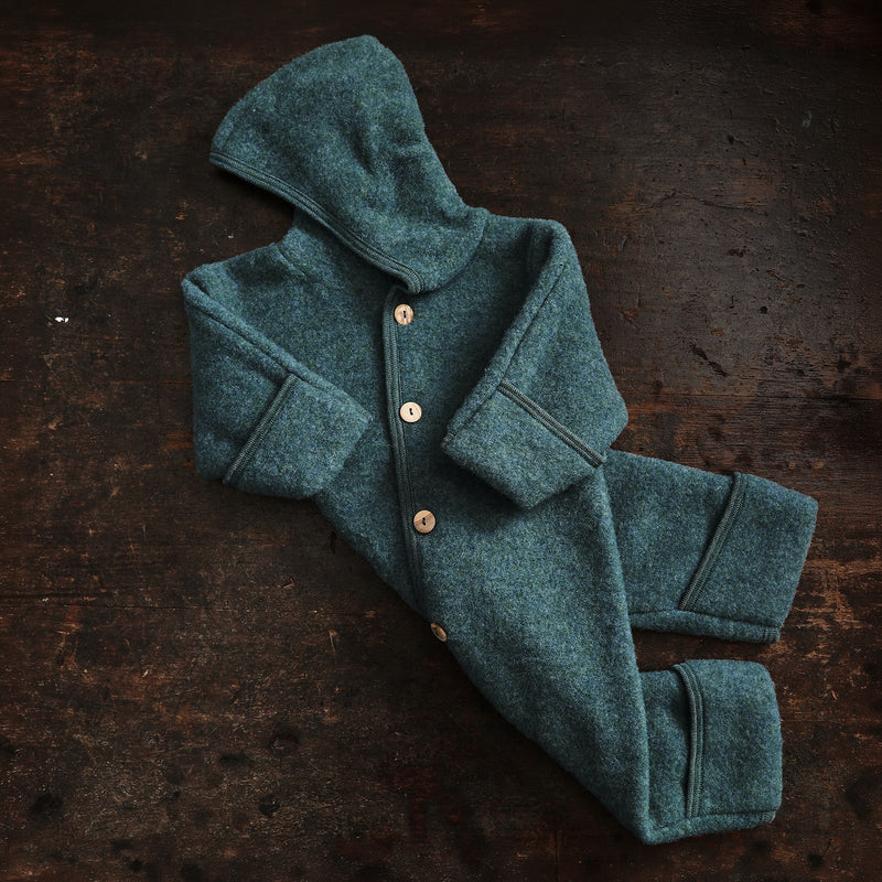 Pipit Baby Suit - Merino Wool Fleece - Seafoam