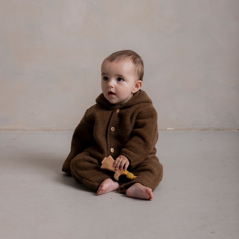 Pipit Baby Suit - Merino Wool Fleece - Sycamore