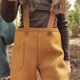 River Baby & Kids Dungarees - Boiled Merino Wool  - Copper