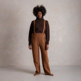 Women's Roam II Trousers/Dungarees - Boiled Merino Wool - Auburn