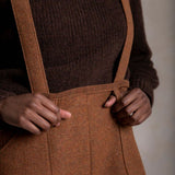 Women's Roam II Trousers/Dungarees - Boiled Merino Wool - Auburn