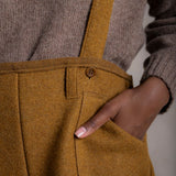 Women's Roam II Trousers/Dungarees -Boiled Merino Wool - Copper