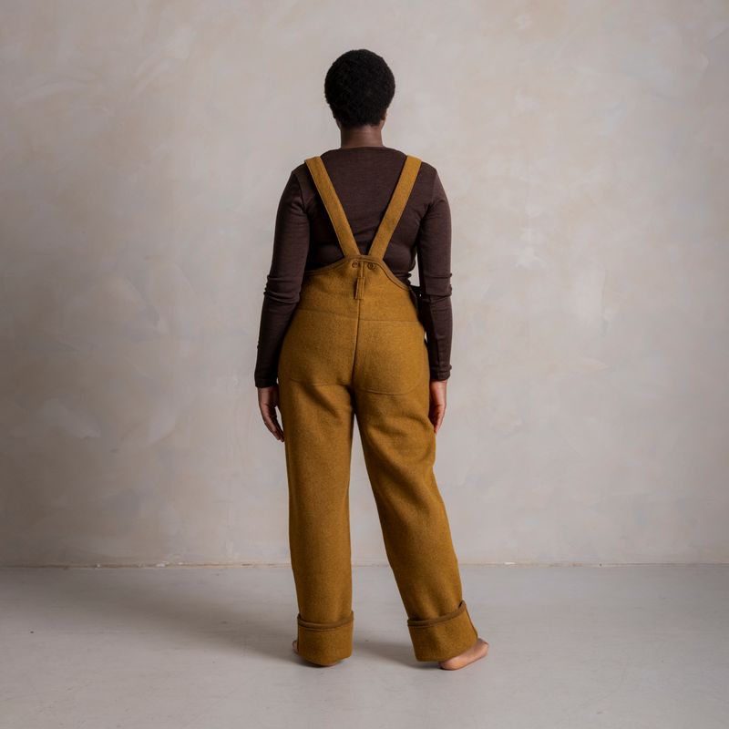 Women's Roam II Trousers/Dungarees -Boiled Merino Wool - Copper