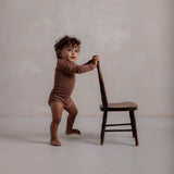 Robin Baby Body - Merino Wool & Silk - Russet