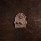 Rook Baby Beanie - Merino Wool & Silk - Warm Driftwood