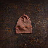 Rook Baby Beanie - Merino Wool & Silk - Russet