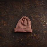 Rook Baby Beanie - Merino Wool & Silk - Russet
