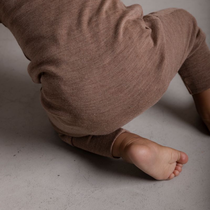 Serin Baby & Kids Pyjamas - Merino Wool & Silk - Warm Driftwood