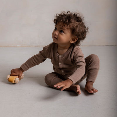 Serin Baby & Kids Pyjamas - Merino Wool & Silk - Warm Driftwood