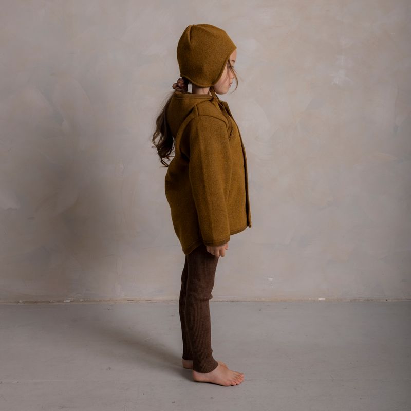 Strath Baby & Kids Hat - Boiled Merino Wool  - Copper