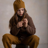 Strath Baby & Kids Hat - Boiled Merino Wool  - Copper