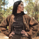 Auk Women's Top - Merino Wool & Silk - Cacao