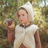 Fawn Baby & Kids Vest - Wool Teddy Fleece - Oatmeal