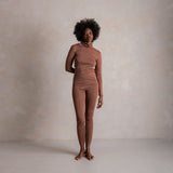Auk Women's Top - Merino Wool & Silk - Russet