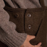 Women's Roam II Trousers/Dungarees - Boiled Merino Wool - Hazelnut