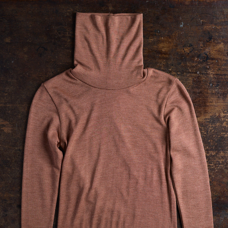 Auk Women's Top - Merino Wool & Silk - Russet