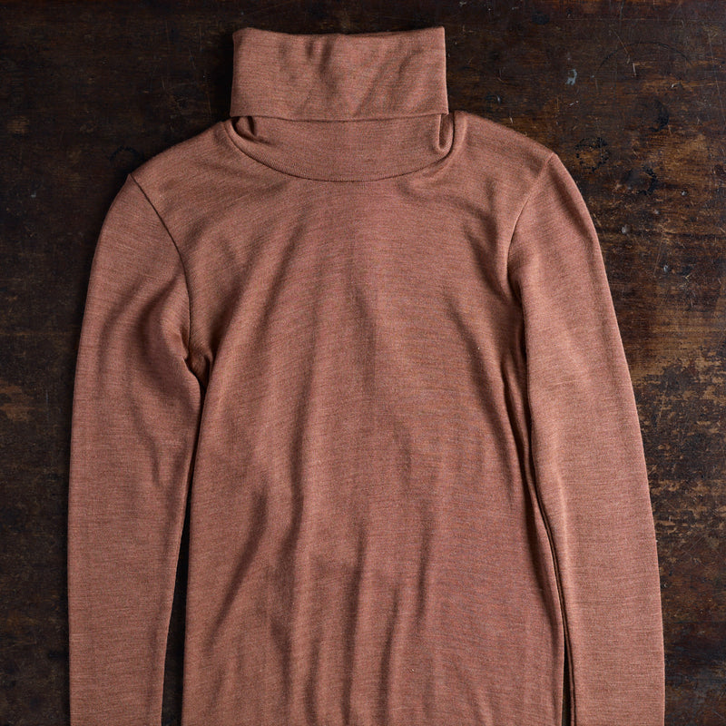 Auk Women's Top - Merino Wool & Silk - Russet