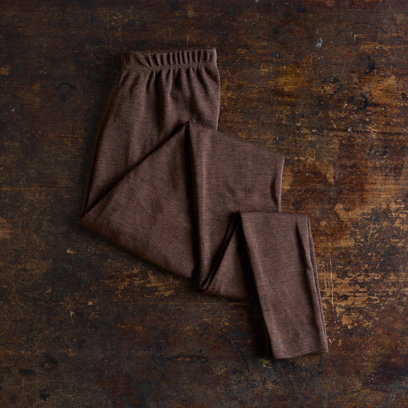 Finch Women's Leggings - Merino Wool & Silk - Cacao