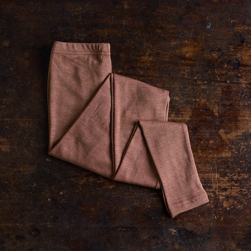 Finch Women's Leggings - Merino Wool & Silk - Russet