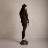 Lark Women's Top - Merino Wool & Silk - Cacao