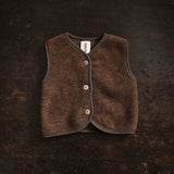Eider Baby & Kids Vest - Merino Wool Fleece - Sycamore